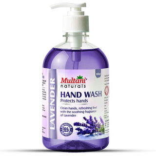 Multani Naturals Lavender Hand Wash | Gentle Hand Cleanser with Natural Ingredients | Germ Protection Liquid Hand Wash