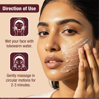 Multani Naturals Exfoliating Walnut Face Scrub | For Removes balckheads & dead skin cells