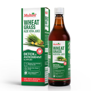 Multani Naturals Wheatgrass Aloe vera Juice 1L - Help's to Detoxify the Liver, Cleanse the Digestive System, Boost Metabolism & Purify Blood