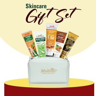 Multani Naturals Beauty & Personal Care Gift Sets + Bag Free (Face Gel | Hair Removal |  Face Wash) - 5 Items in the set