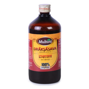 Multani drakshasava product bottle with label
